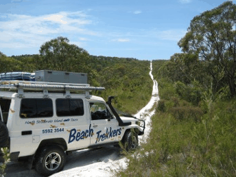 Beach trekkers North Stradbroke Island - Accommodation Port Macquarie