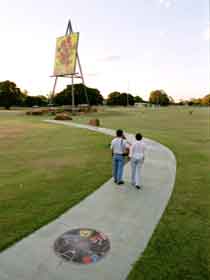 Emerald Centenary Of Federation Mosaic Pathway - Accommodation Port Macquarie 0