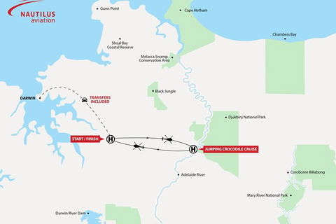 Adelaide River Jumping Crocodile Cruise With Roundtrip Helicopter From Darwin - Accommodation Port Macquarie 3