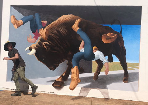 Big Bull Mural - Accommodation Port Macquarie 0