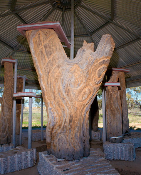 Collymongle Carved Trees - Accommodation Port Macquarie 0