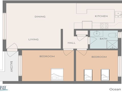 Ocean Blue Apartment Three Apartment On 2nd Level - Accommodation Port Macquarie 6