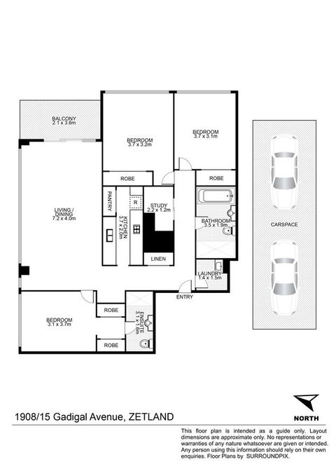 Gadigal Groove - Modern And Bright 3BR Executive Apartment In Zetland With Views - Accommodation Port Macquarie 11