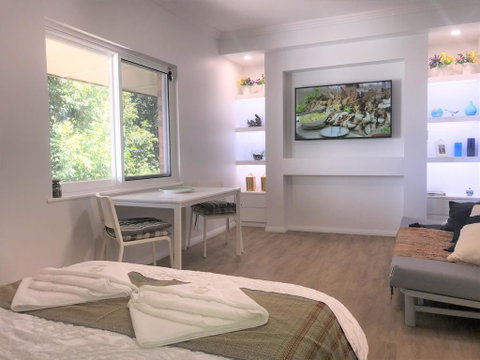 M207 Within The Free Transit Zone. Central Studio - Accommodation Port Macquarie 3