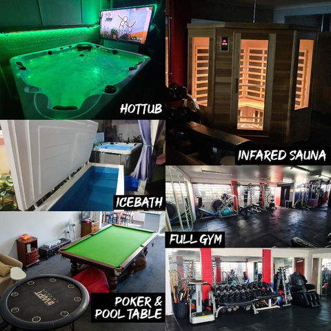 Hot Tub, Ice Bath, Gym, Sauna, Pool Table Coorparoo Haven - Accommodation Port Macquarie 0